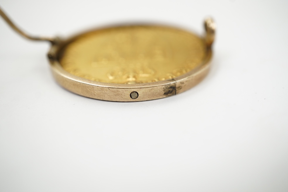 British gold coins, George III, gold guinea, 1794, in a swivel mount, plug at 12 o’clock position, otherwise good